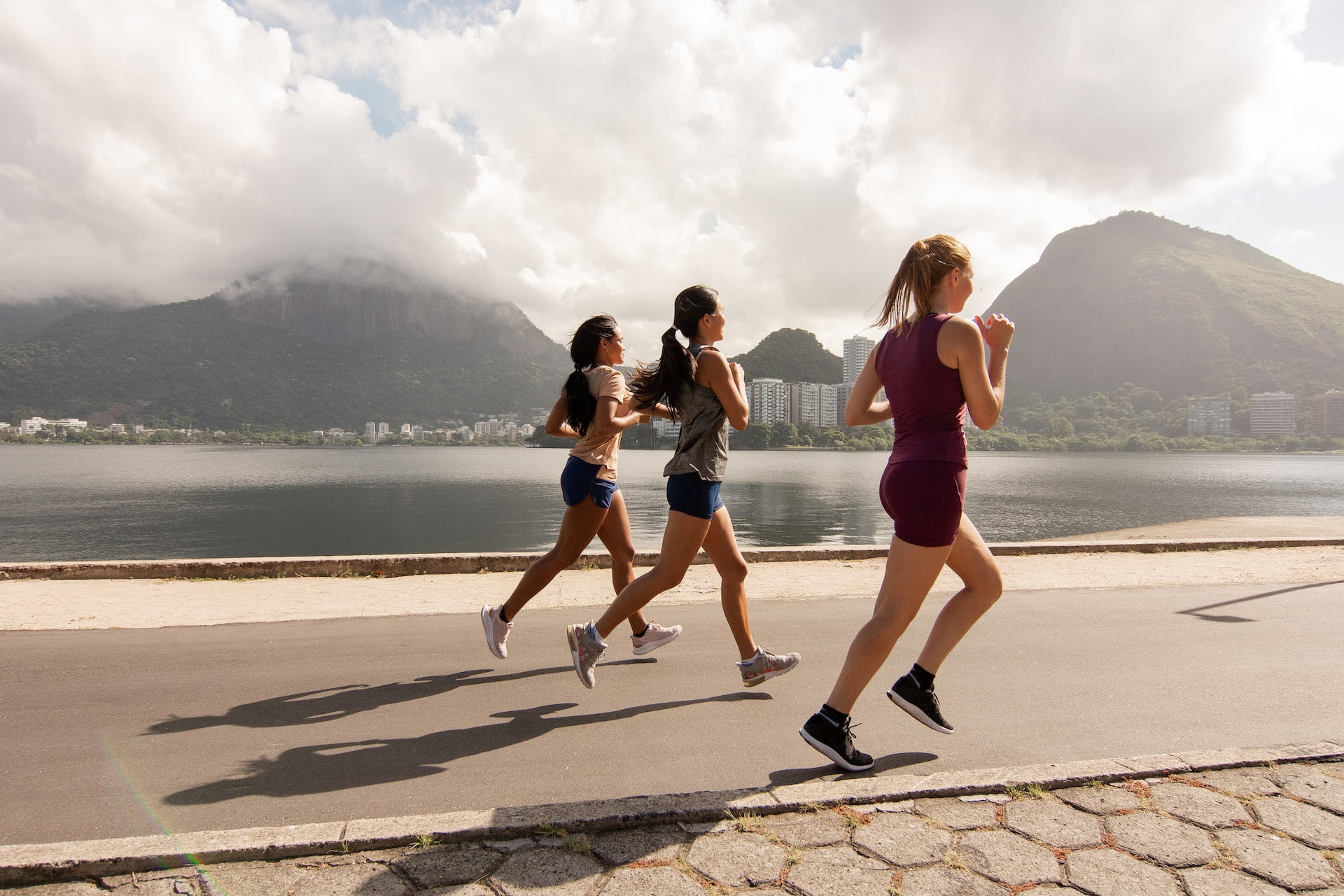 woman jogging outdoors