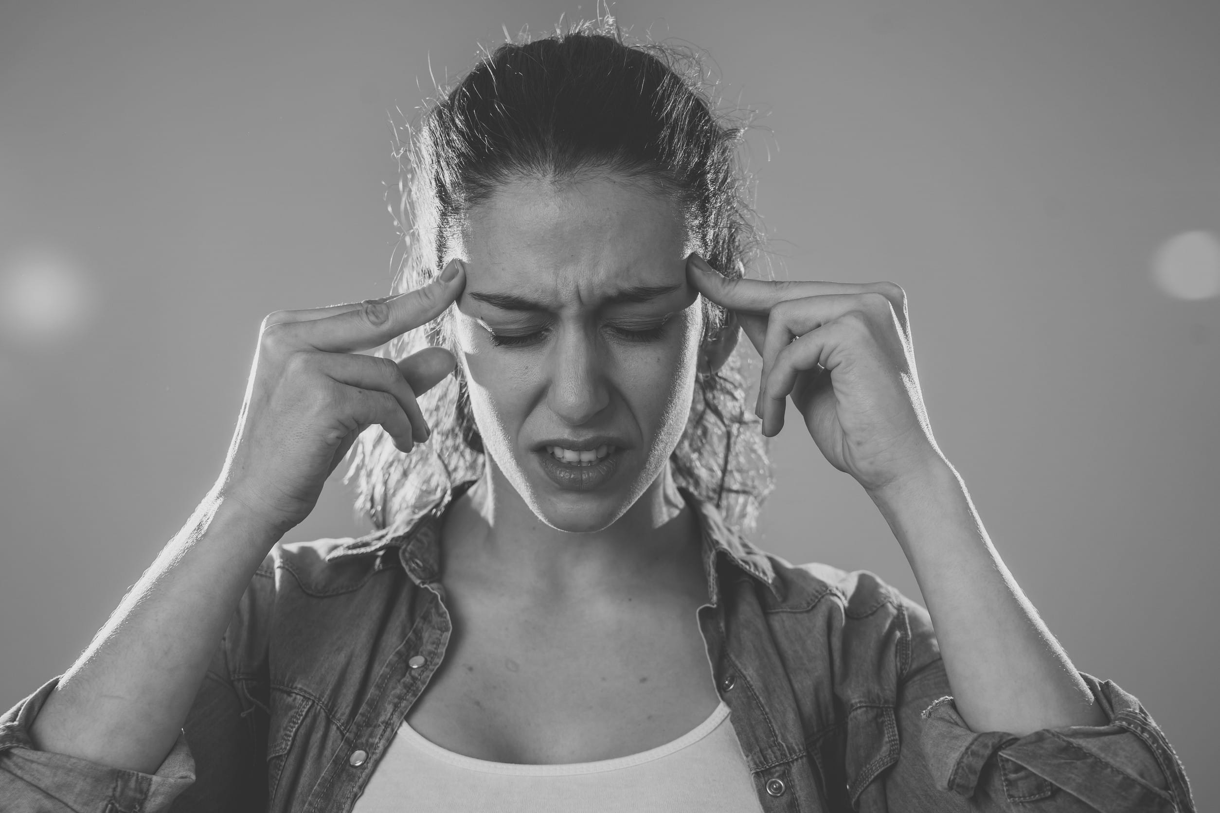 Stressed woman