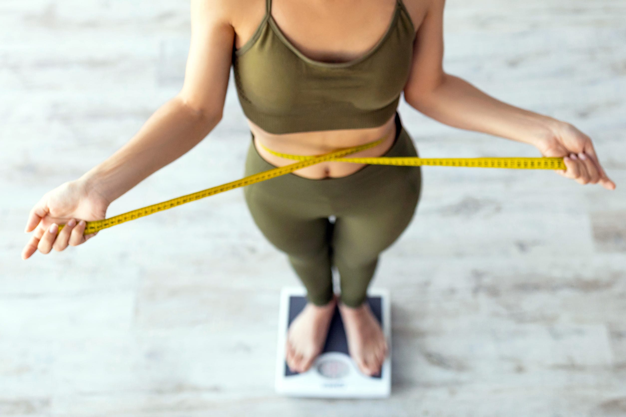 measuring tape stomach